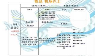 青岛机场有机场大巴吗 青岛机场大巴时刻表